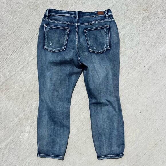 Judy Blue Los Angeles Charleston Distressed High Waist Boyfriend Fit Jeans 22W - Picture 4 of 5